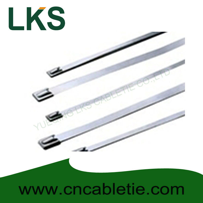 7.9*1200mm 316/304/201 grade Ball-lock stainless steel cable tie