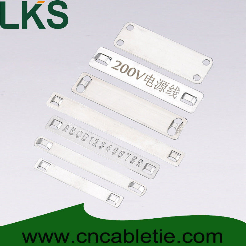 Stainless steel marker plates